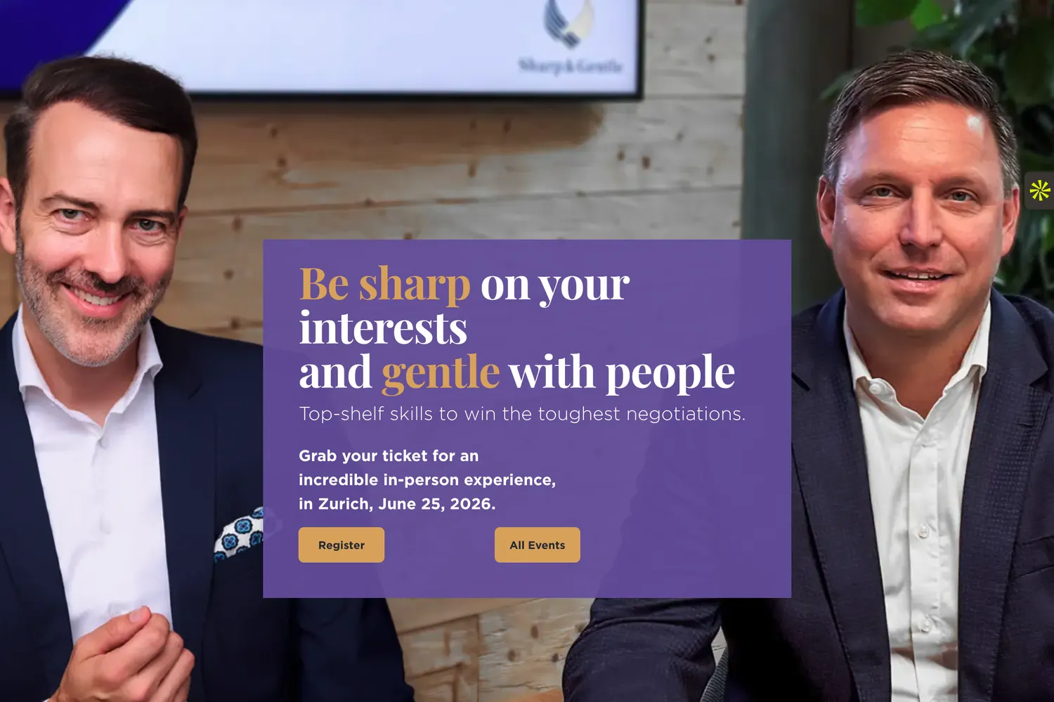 Sharp & Gentle negotiation school